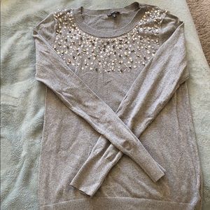 Express Sequin Crew-Neck Sweater